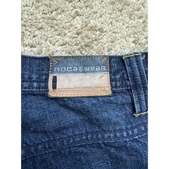 Rocawear 100% Cotton Mid Rise Straight Leg Workwear Jeans Blue Mens 34W x 34L - Picture 8 of 9